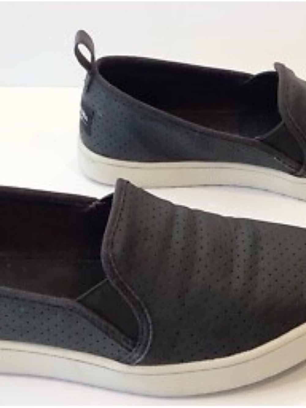 Koolaburra Black Perforated Slip-On Loafers